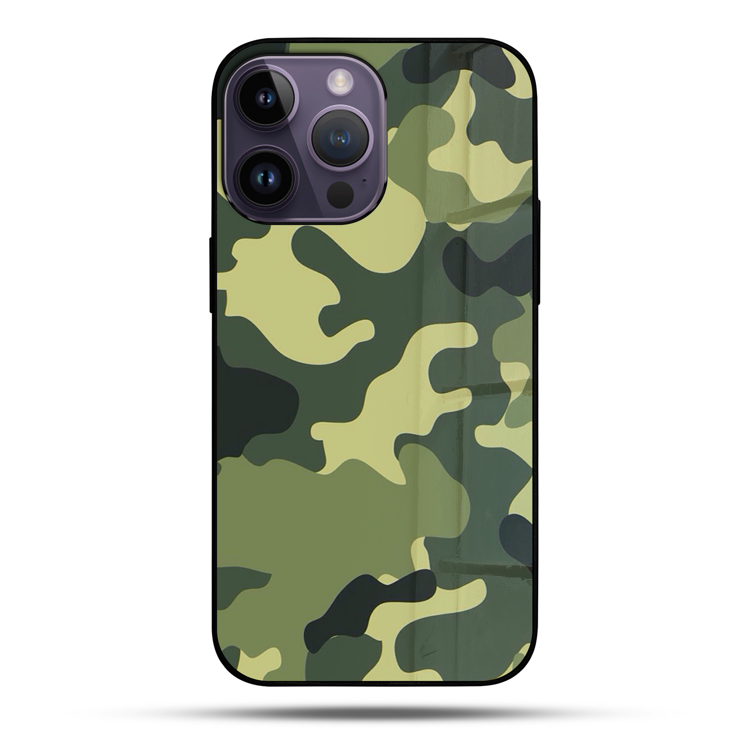 Army Camo SuperGlass Case Cover