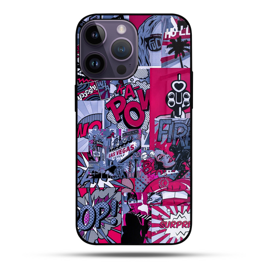 Pink Attack SuperGlass Case Cover