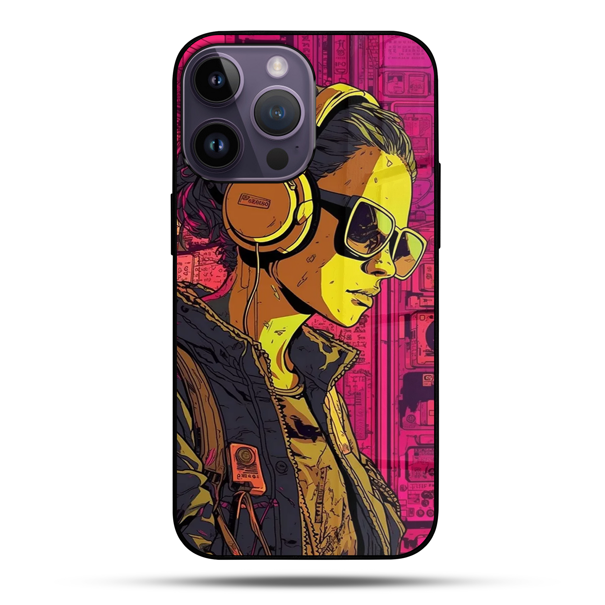 DJ Neon SuperGlass Case Cover