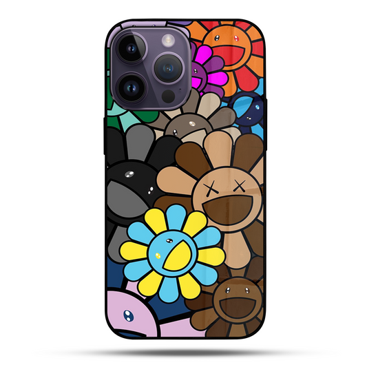 Stoned Flowers SuperGlass Case Cover