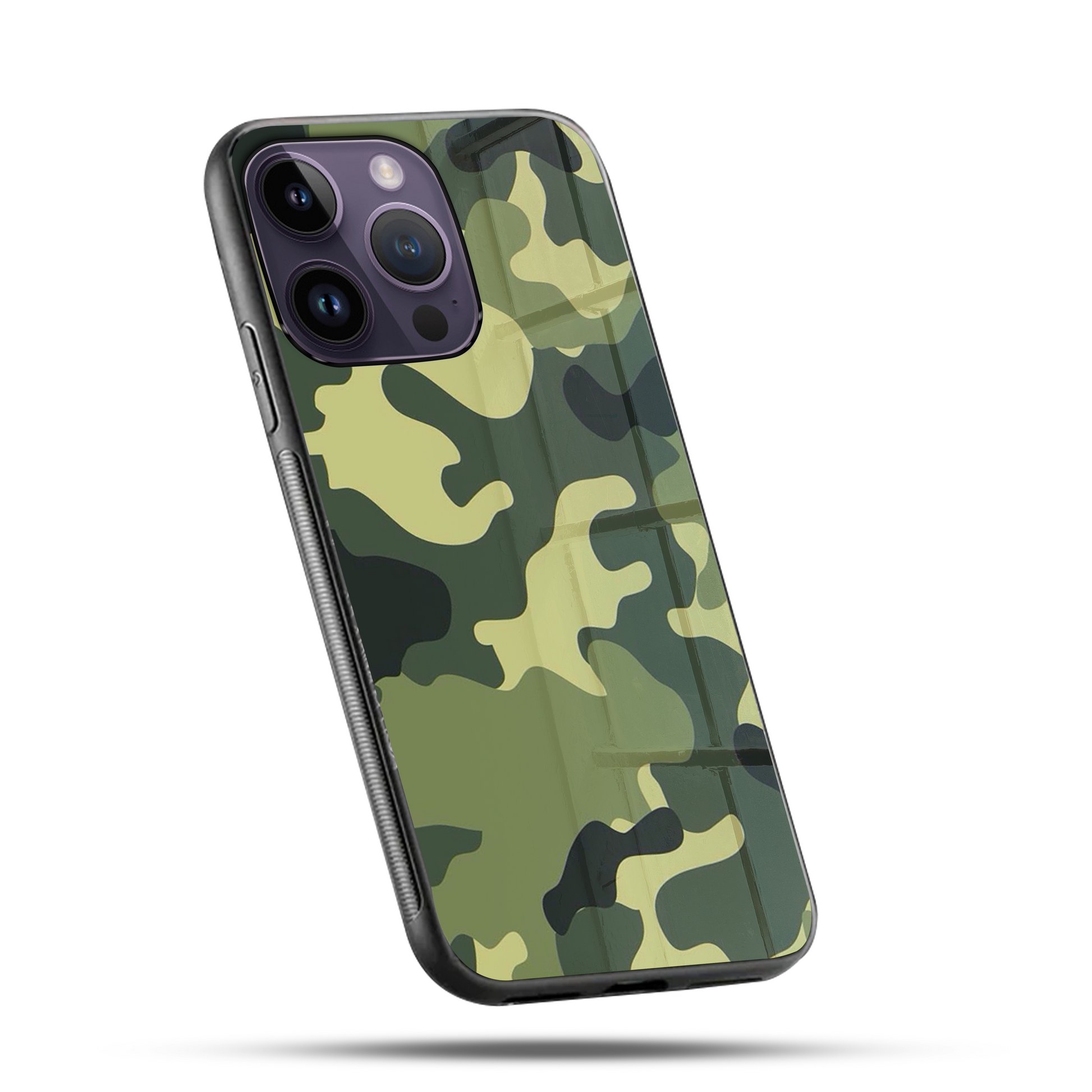 Army Camo SuperGlass Case Cover