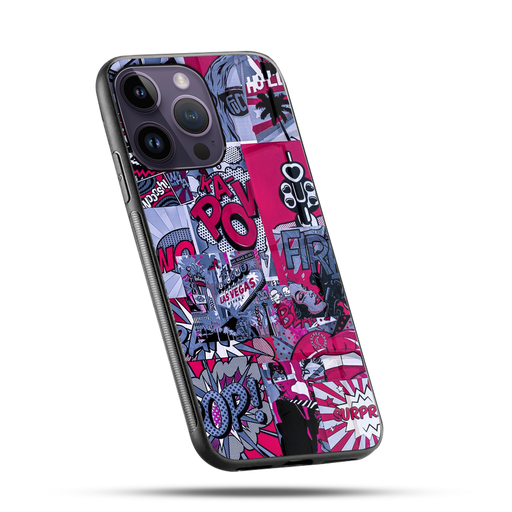 Pink Attack SuperGlass Case Cover
