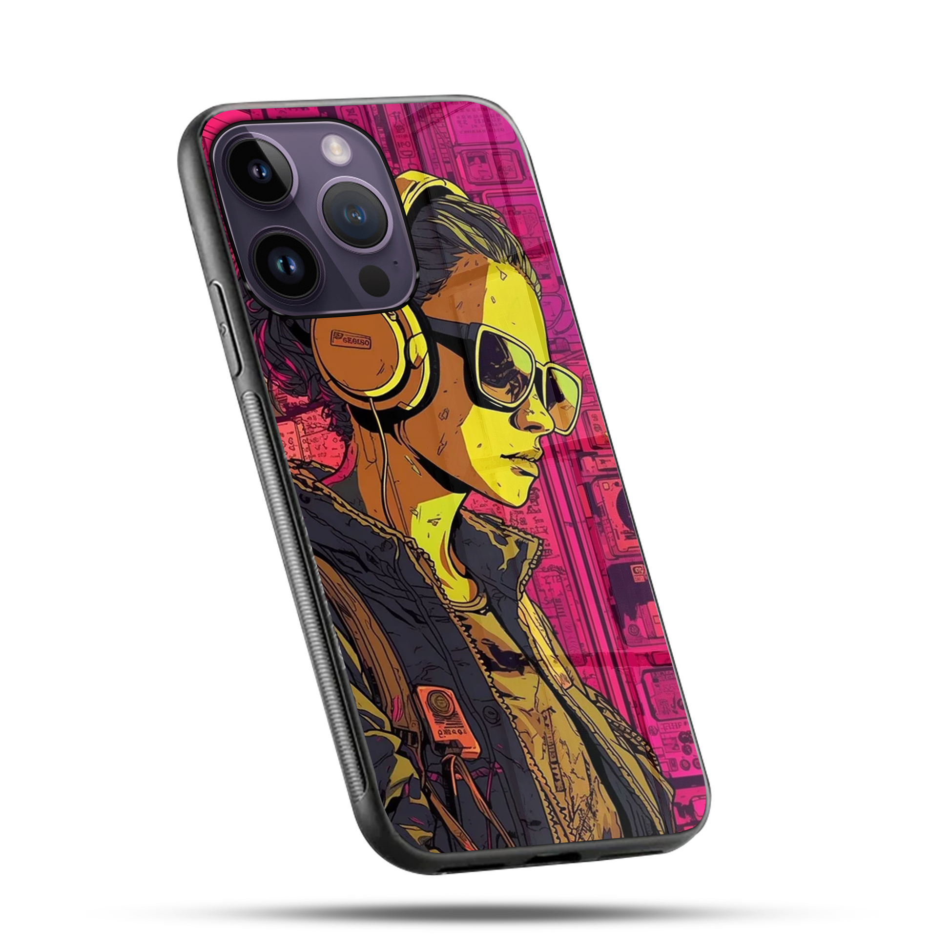 DJ Neon SuperGlass Case Cover