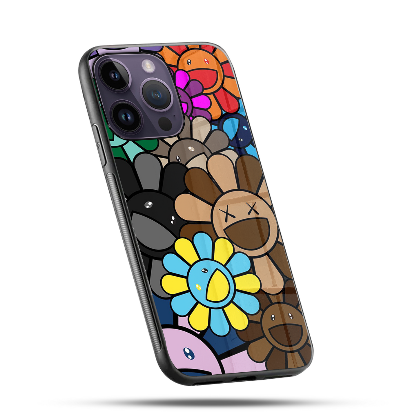 Stoned Flowers SuperGlass Case Cover