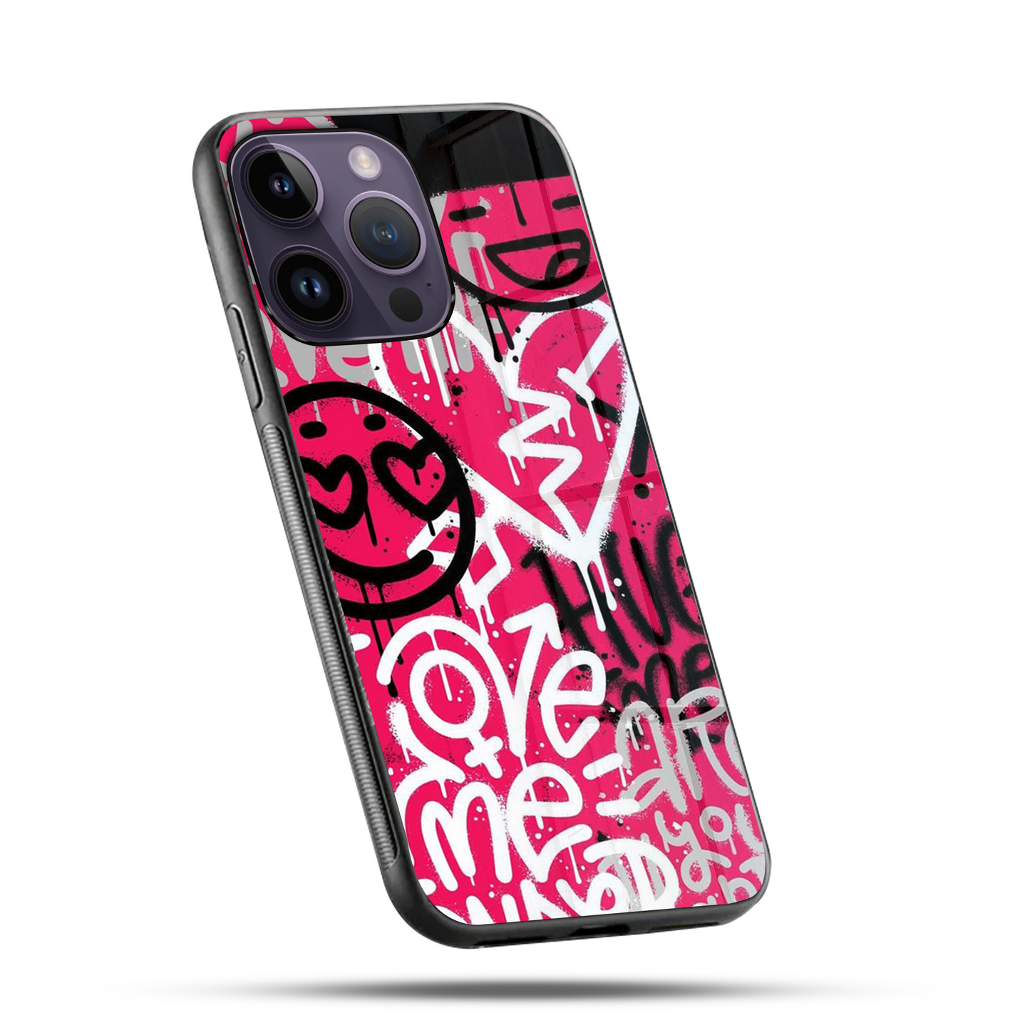 Make Love Graffiti SuperGlass Case Cover