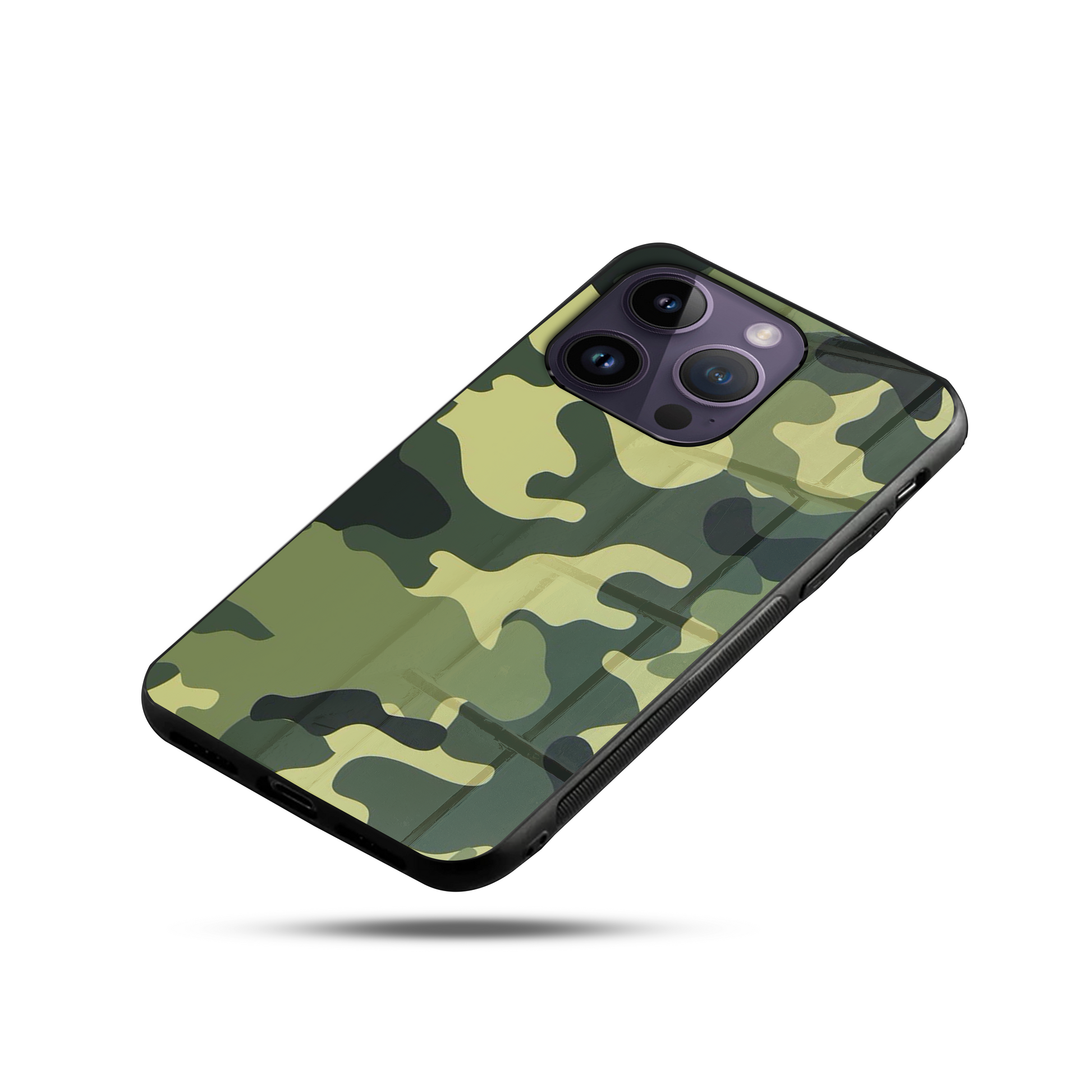 Army Camo SuperGlass Case Cover