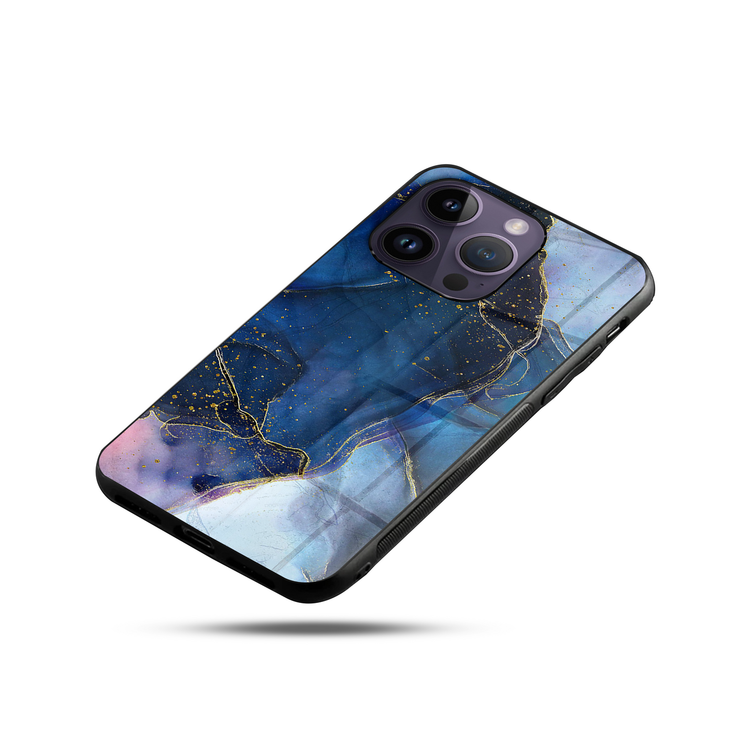 Liquid Marble Coastal Blue SuperGlass Case Cover