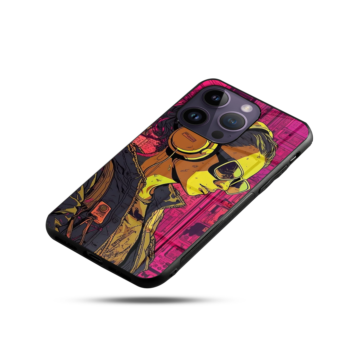 DJ Neon SuperGlass Case Cover