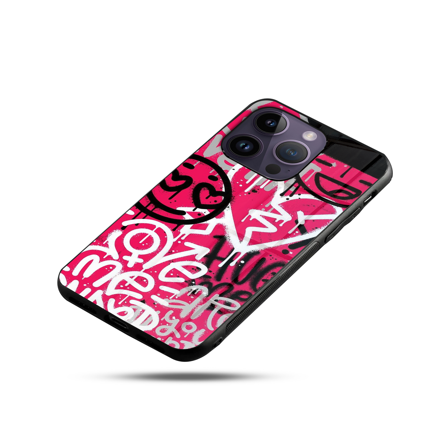 Make Love Graffiti SuperGlass Case Cover