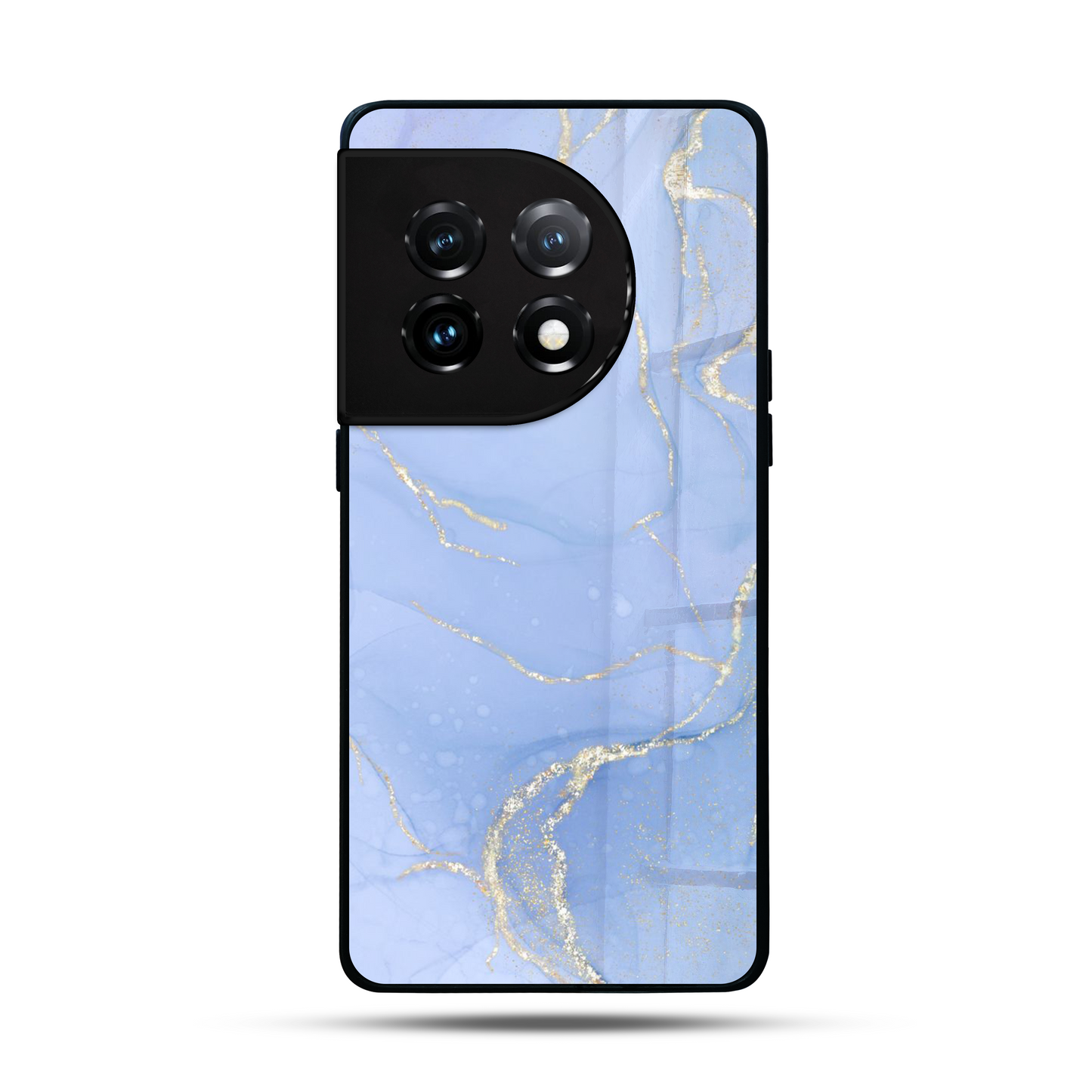 Liquid Marble Royal Sky Blue SuperGlass Case Cover