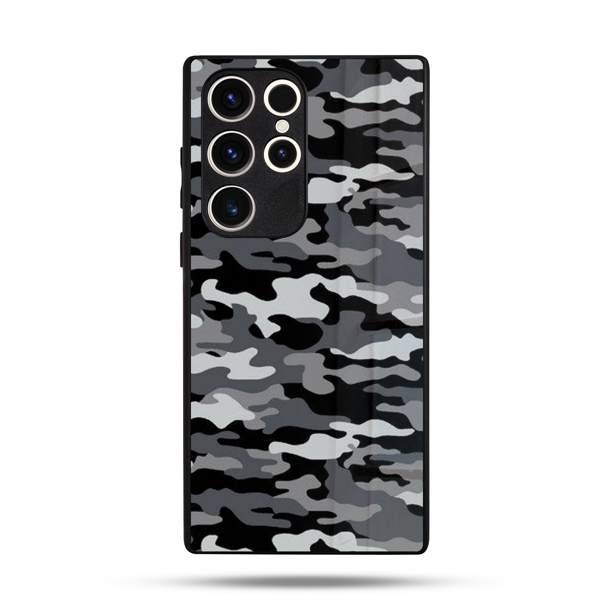 Black Camo SuperGlass Case Cover