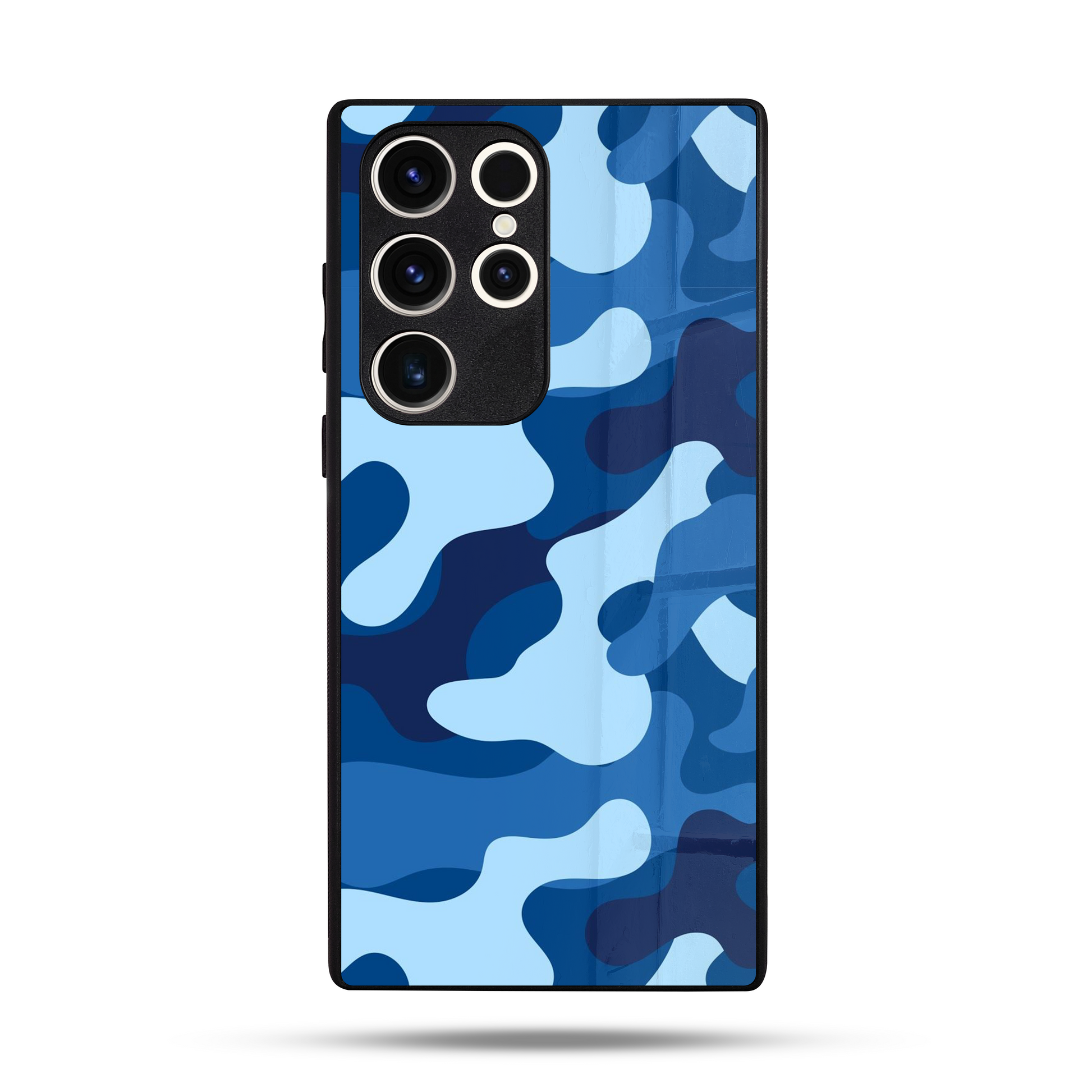 Navy Camo SuperGlass Case Cover