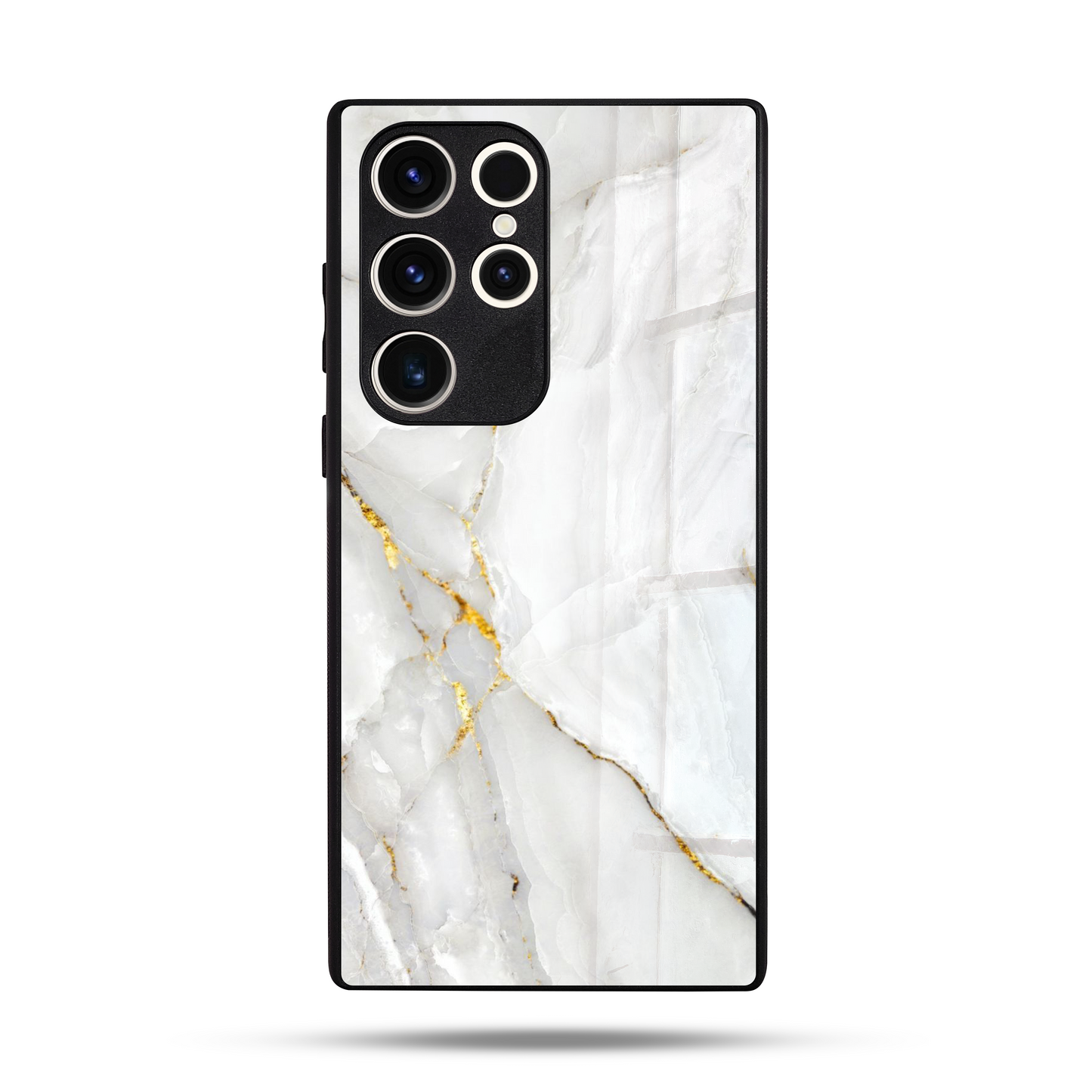 Liquid Marble Royal White SuperGlass Case Cover