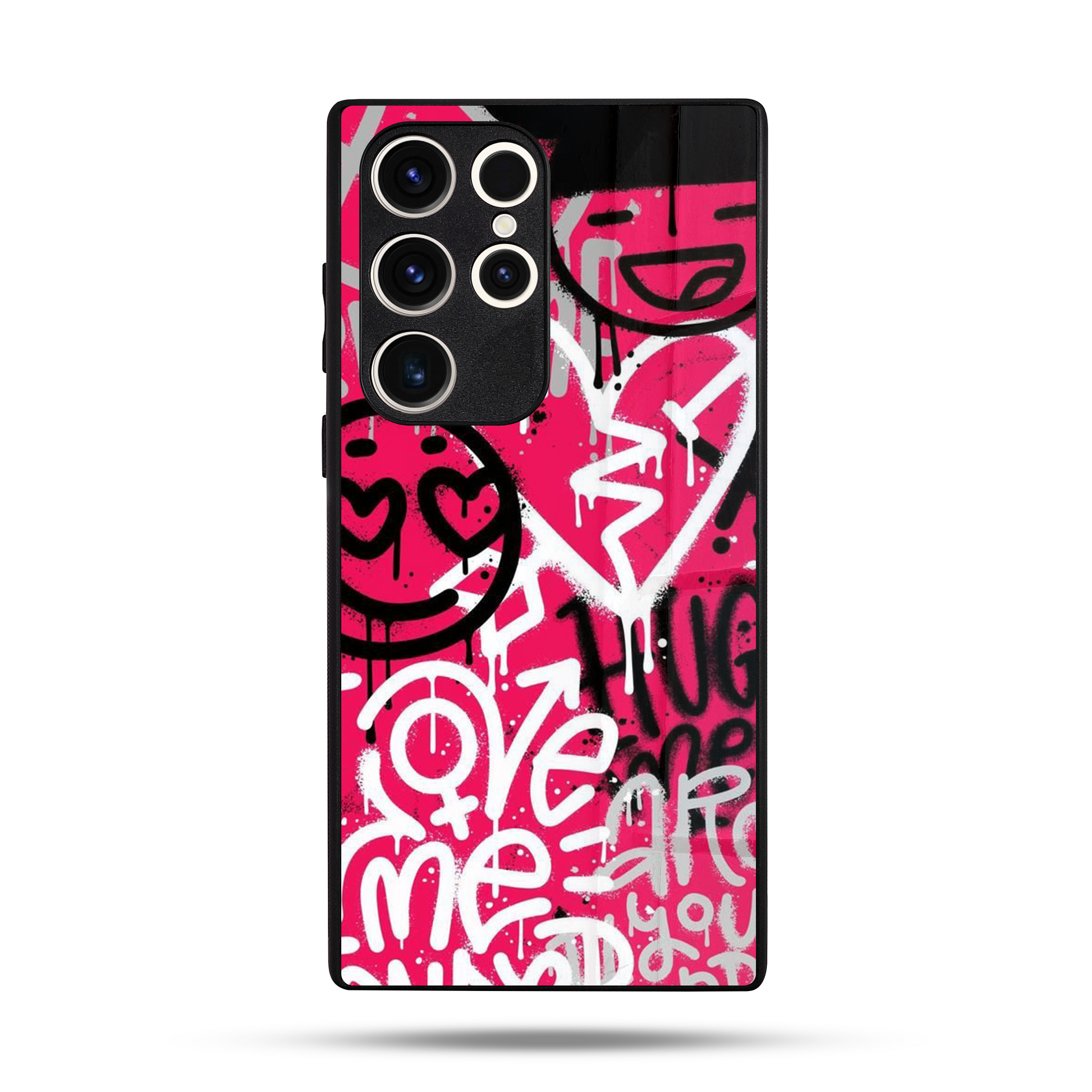 Make Love Graffiti SuperGlass Case Cover