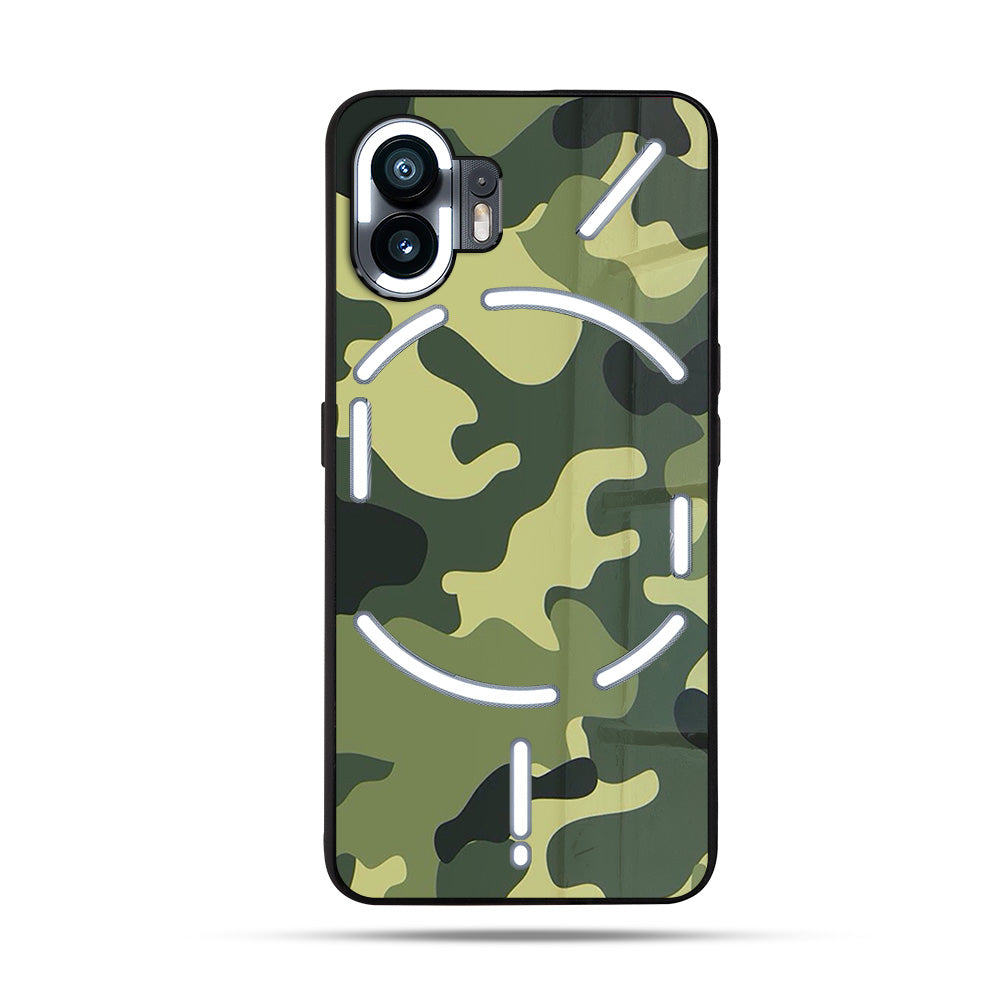 Army Camo SuperGlass Case Cover