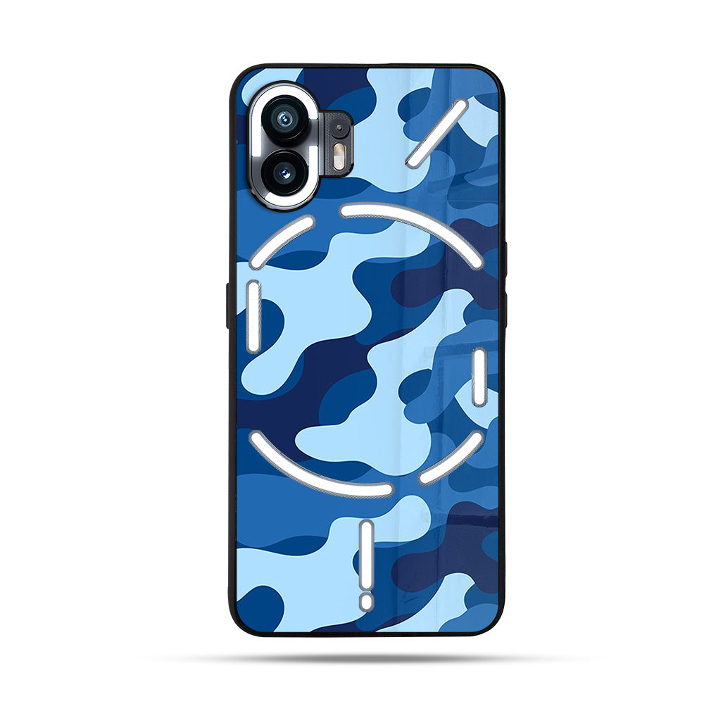 Navy Camo SuperGlass Case Cover