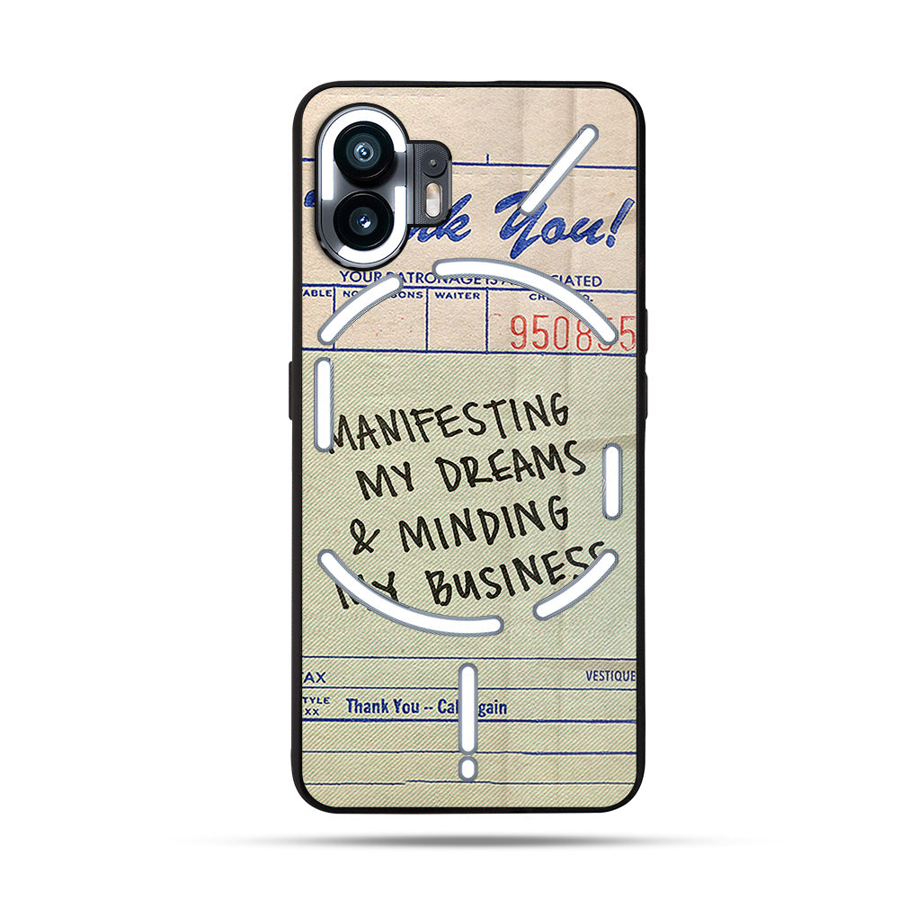 Mind My Business SuperGlass Case Cover