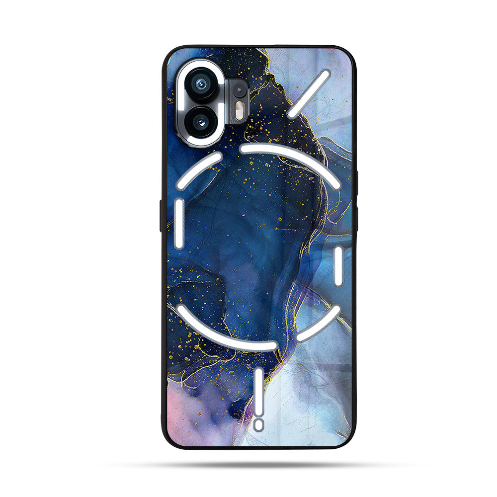 Liquid Marble Coastal Blue SuperGlass Case Cover