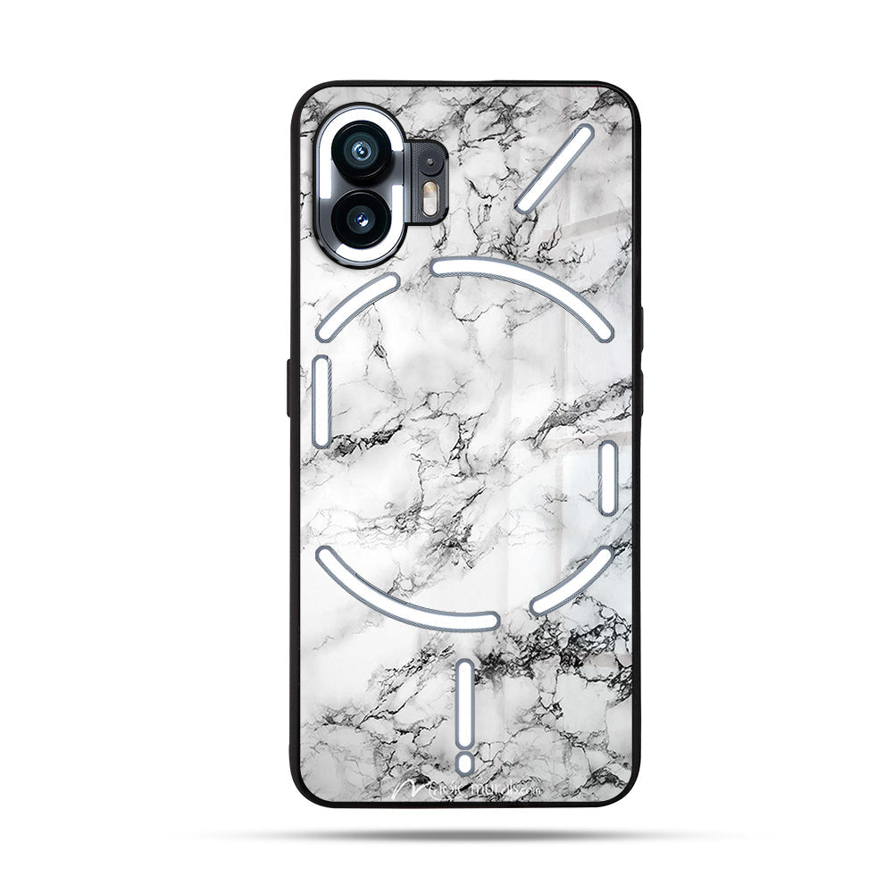 Liquid Marble All Black SuperGlass Case Cover