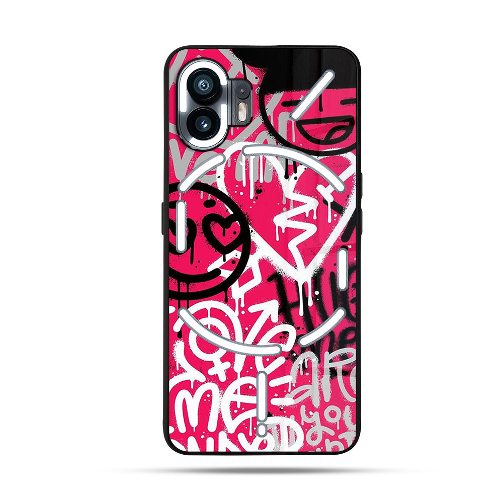 Make Love Graffiti SuperGlass Case Cover